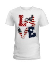 Love Independence Day Ladies T-Shirt tile