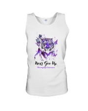 Never Give Up Unisex Tank tile