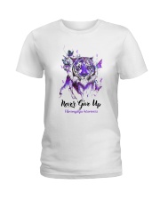 Never Give Up Ladies T-Shirt tile