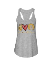 Peace Love Black queen - Printed apparels Ladies Flowy Tank tile