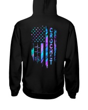 Crocheting American flag Hooded Sweatshirt tile