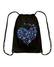 Mermaid heart Drawstring Bag tile