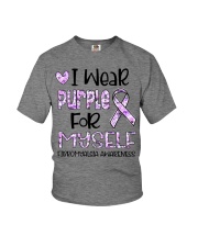 I wear purple Youth T-Shirt tile