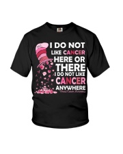 I do not like cancer here or there Youth T-Shirt tile