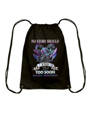 No story should end too soon Drawstring Bag tile