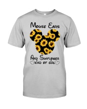 Mouse ears and sunflower of girl Classic T-Shirt front