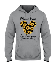 Mouse ears and sunflower of girl Hooded Sweatshirt tile