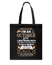 I'm an October Woman Shirt Tote Bag thumbnail