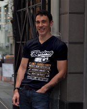 DIRT TRACK RACING - GENTLEMENT V-Neck T-Shirt lifestyle-mens-vneck-front-1