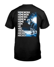 HOCKEY HOMEWORK Classic T-Shirt back