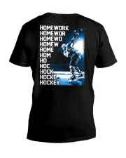 HOCKEY HOMEWORK V-Neck T-Shirt thumbnail
