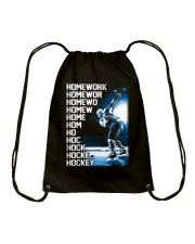 HOCKEY HOMEWORK Drawstring Bag thumbnail