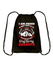 PROUD DRAG RACING GRANDPA Drawstring Bag thumbnail