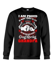 PROUD DRAG RACING GRANDPA Crewneck Sweatshirt thumbnail