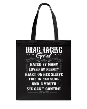Drag Racing Girl Tote Bag thumbnail