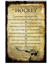HOCKEY TEN COMMANDMENTS 11x17 Poster front