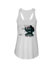 that woman from michigan shirt Ladies Flowy Tank thumbnail