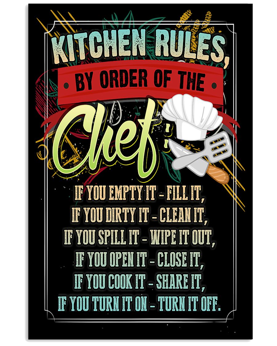 KITCHEN RULES - PREMIUM 11x17 Poster