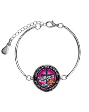 PERFECT GIFT FOR A FIREFIGHTER'S DAUGHTER Metallic Circle Bracelet front