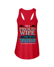 PROUD WIFE OF A TRUCKER Ladies Flowy Tank thumbnail