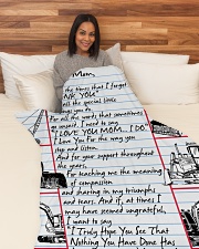 Gift For an HEO's Mom Premium Large Fleece Blanket - 60" x 80" aos-coral-fleece-blanket-60x80-lifestyle-front-05