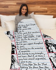 WELDER'S Mom Premium Large Fleece Blanket - 60" x 80" aos-coral-fleece-blanket-60x80-lifestyle-front-05