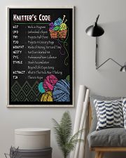 KNITTER'S CODE - PREMIUM 11x17 Poster lifestyle-poster-1