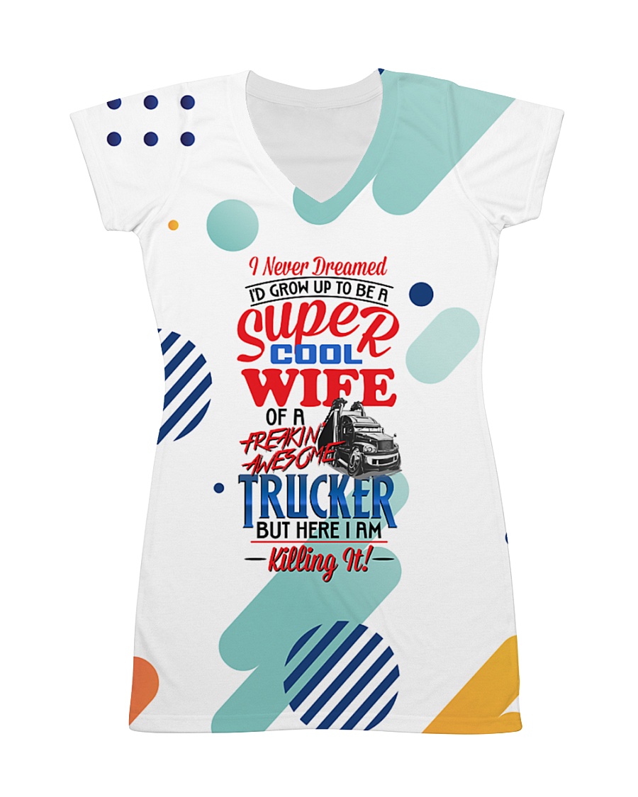 TRUCKER'S WIFE All-over Dress