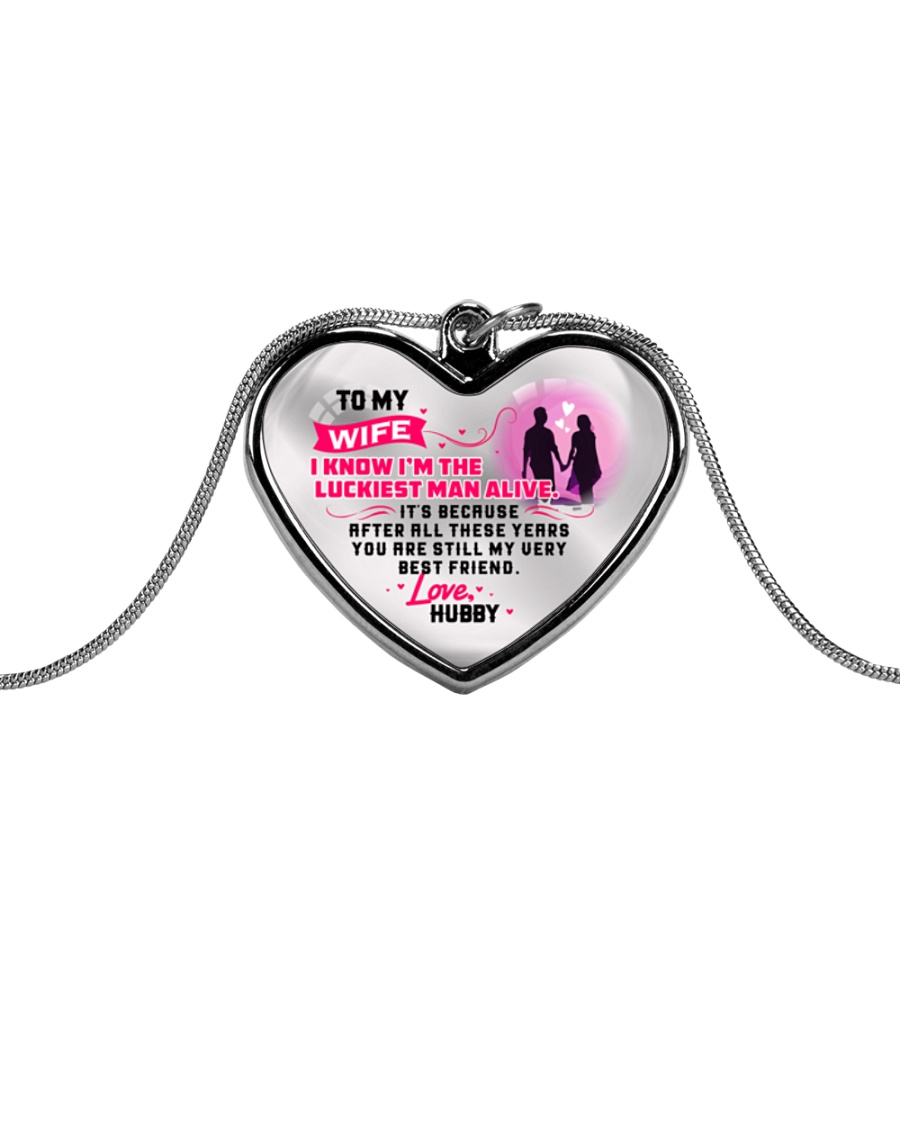 WIFE - PREMIUM Metallic Heart Necklace