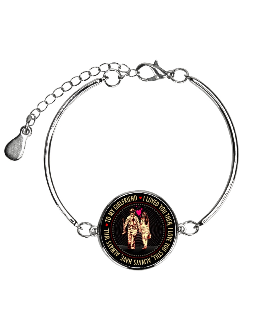 PERFECT GIFT FOR A FIREFIGHTER'S GIRLFRIEND Metallic Circle Bracelet