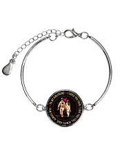 PERFECT GIFT FOR A FIREFIGHTER'S GIRLFRIEND Metallic Circle Bracelet front