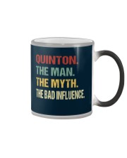 Quinton The man The myth The bad influence Color Changing Mug thumbnail
