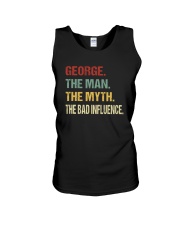 George The man The myth The bad influence Unisex Tank thumbnail