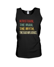 Kristian The man The myth The bad influence Unisex Tank thumbnail