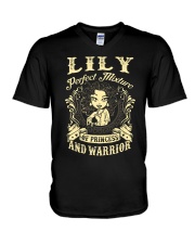 PRINCESS AND WARRIOR - LILY V-Neck T-Shirt thumbnail