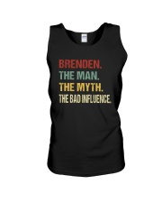 Brenden The man The myth The bad influence PX81 Unisex Tank thumbnail