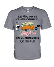Camping V-Neck T-Shirt thumbnail