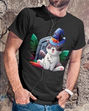 Cat Halloween Classic T-Shirt lifestyle-mens-crewneck-front-4