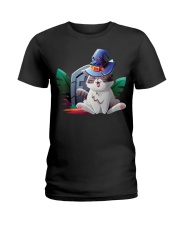 Cat Halloween Ladies T-Shirt thumbnail