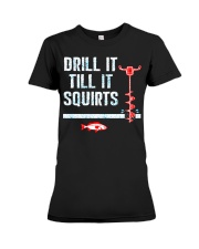 Ice Fishing Premium Fit Ladies Tee tile