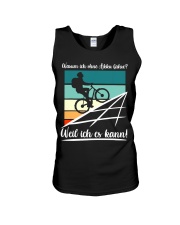 Warum ich ohne akku fahre Unisex Tank thumbnail