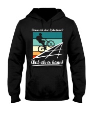 Warum ich ohne akku fahre Hooded Sweatshirt thumbnail