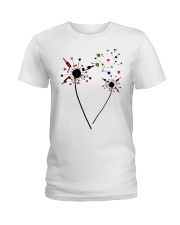 Wine Dandelion Drinking Ladies T-Shirt thumbnail