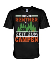 Zeit zum campen V-Neck T-Shirt thumbnail