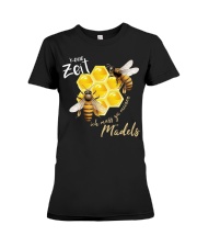 Keine zeit ich muss zu meinen mädels Premium Fit Ladies Tee thumbnail