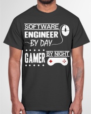Gamer by night Classic T-Shirt garment-tshirt-unisex-front-03