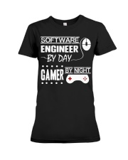 Gamer by night Premium Fit Ladies Tee thumbnail