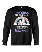 Unicorns are Awesome Crewneck Sweatshirt thumbnail