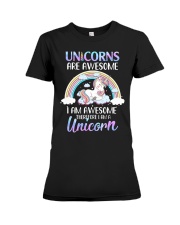Unicorns are Awesome Premium Fit Ladies Tee thumbnail