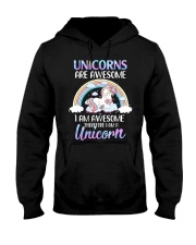 Unicorns are Awesome Hooded Sweatshirt thumbnail